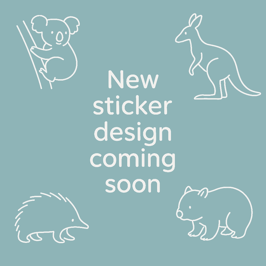 Grey Rabbit Sticker