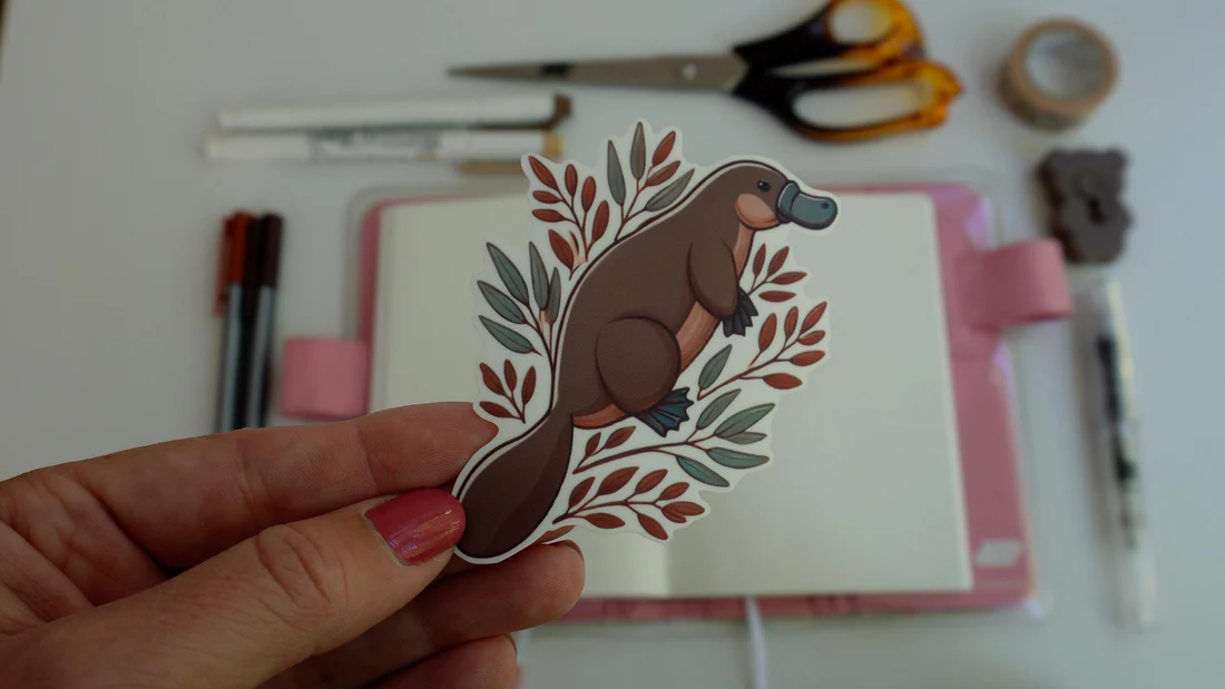 Platypus Vinyl Sticker